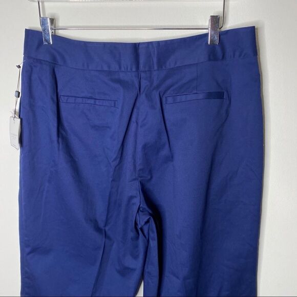 Laundry Shelli Segal Navy Cropped Tailor Pants 14 - Picture 7 of 8